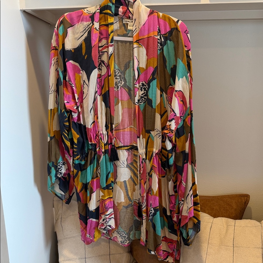 Billabong Multicolor Floral Kimono Top